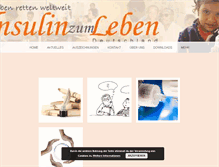 Tablet Screenshot of insulin-zum-leben.de